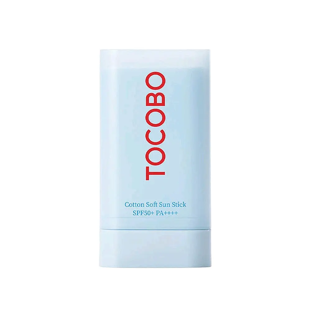 Tocobo Cotton Soft Sun Stick SPF50 PA++++ 19g - Facial Sunscreen with Broad Spectrum Protection