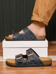 Unisex Non-slip Wooden Clogs, Adjustable Double Strap Sandals with Arch Support, Fashionable Comfortable Casual Sandals for Summer Beach Outings, Footwear