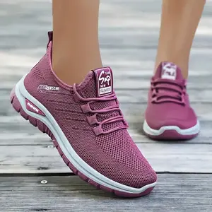 Women's Breathable Mesh Sandals, Slip-On Lightweight & Lace-Up Low Top/Comfort Sneakers‌ – Durable Fabric & PVC, Round Toe, Mid-Top Support for Outdoor/Sports, Hand Washable, Wide-Fit, Modern Athletic Design