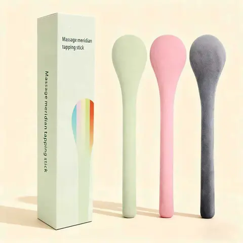 Massage Stick Relaxing Tapping Therapy Neck Shoulder, Gentle Flexible Durable Massager for Back Stress Relief & Body Care, Wellness Gift for Women