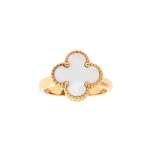 Four Leaf Clover Ring Pearl White - As described in the Product Information