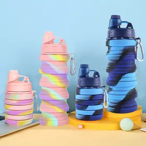 Portable Sports Silicone Folding Water Bottle, 1 Count Creative Cycling Travel Fitness Water Bottle, Suitable for Outdoor Traveling, Hiking,Christmas Gift,TikTok Shop Black Friday