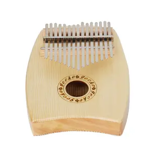 15-Tone Wooden Thumb Piano, Natural Wood Color, Handcrafted Musical Instrument, Perfect for Beginners & Enthusiasts, Ideal Gift Choice