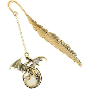 Dragon Bookmark - Glow in The Dark Fantasy Bookmark Gifts for Women & Men ( Dragon)