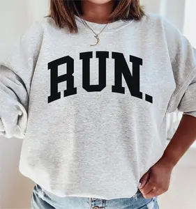 [Sale off up to 50%] RUN Sweatshirt, Minimalist Running Sweatshirt, Running Crewneck, Marathon Gift, Running Clothes, Marathon Shirt, Runner Shirt, Runner Gift