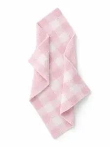 Phufy® Bliss Gingham Mini Blanket, Petal Pink
