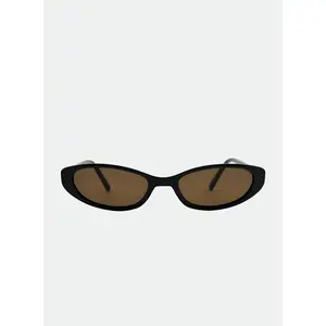 OTRA Lulu Modern Cat-Eye Sunglasses -Dark Chocolate Frames with Brown Lenses - 100% UV Protection