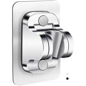 Shower  Holder Replacement -  Adhesive Adjustable Handheld Shower Wand Holder Wall Mount Shower Bracket,No Drilling and  Shower Hose Holder for Shower Bathroom,