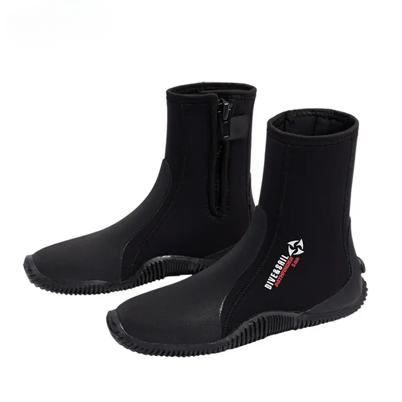 5MM high-top diving shoes outdoor beach rescue diving boots non-slip and wear-resistant creek walking shoes snorkeling surfing wading boots