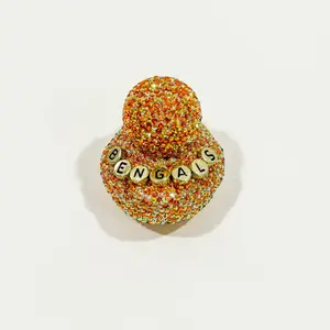 Bengals rhinestoned Jeep rubber ducky, glow in the dark