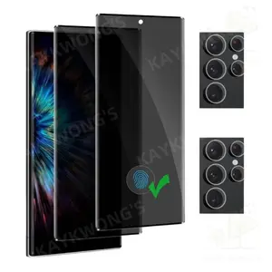 KAYKWONG'S Tempered Glass Phone Screen & Lens Protector, Anti-spy Phone Screen Protector, Smartphone Protector, Phone Accessories for Samsung Galaxy S Ultra Series