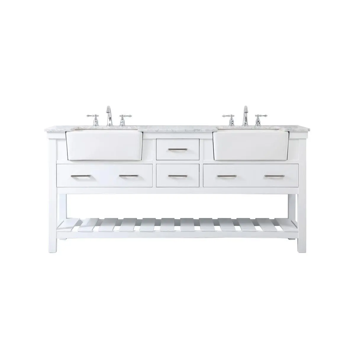 Clement Double Bathroom Vanity white