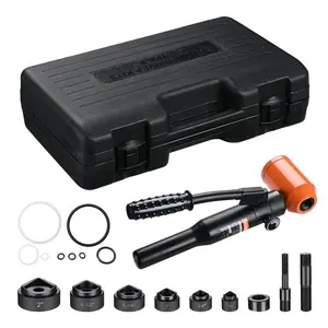 Yescom 8 Ton Hydraulic Punch Tool 1/2-2in Knockout Set