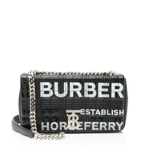 Pre-owned BURBERRY Leather Crossbody Bags Quilted Horseferry TB Shoulder Bag