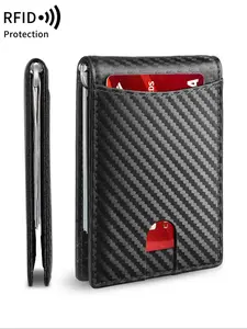 Men's Slim Wallet with RFID Blocking, Stylish Card Holder for Daily Use and Travel, Perfect Gift for Him