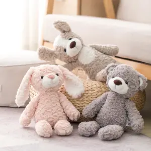 Fluffy Stuffed Toys - Soft Long-Legged Cartoon Plush Dolls (Bunny, Bear, Dog, Elephant, Unicorn) - Comfort Toy for Baby Kids, Children's Gift