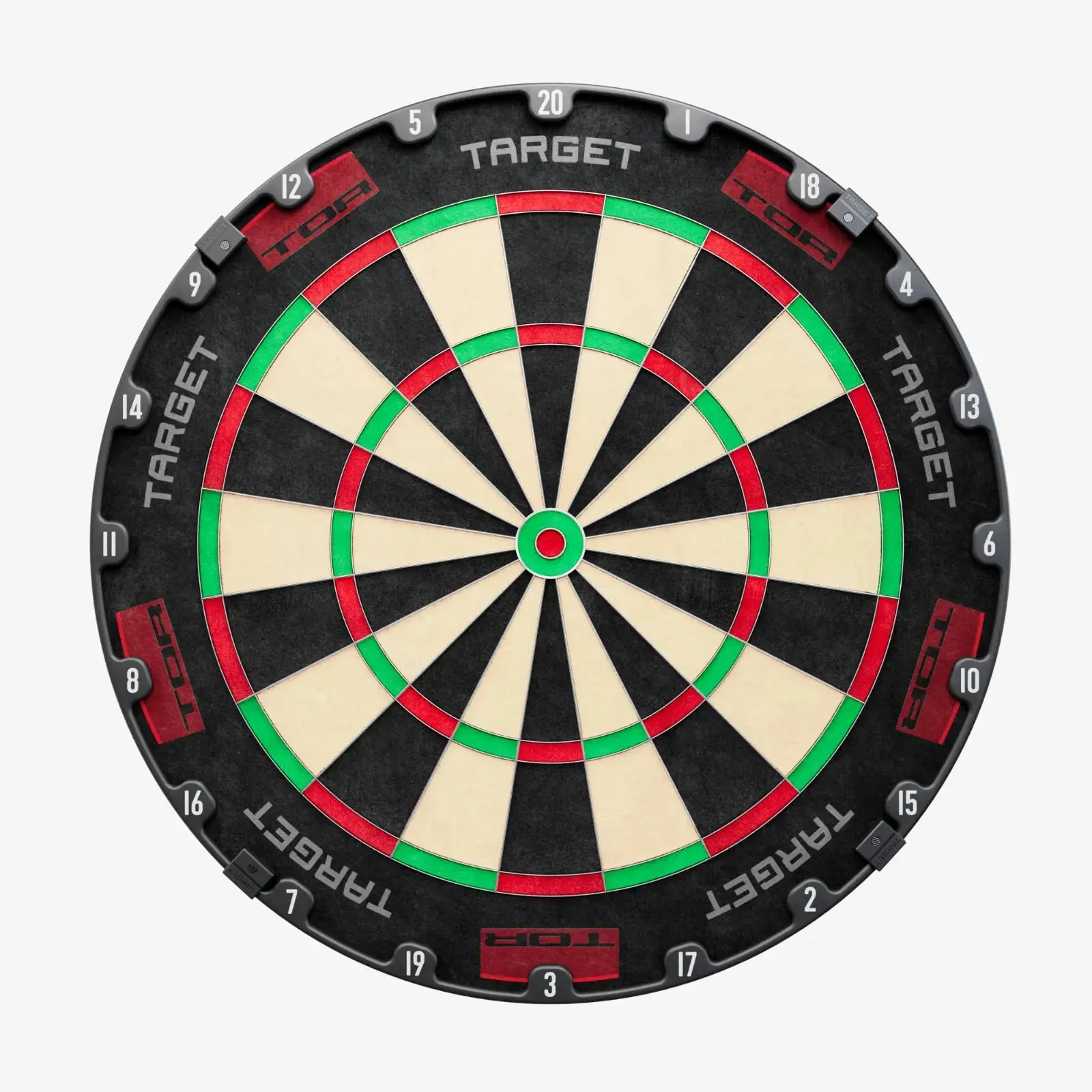 WDF-Certified Madagascar Sisal Self-Healing Dartboard - Stainless Low-Profile Wiring, 36xten Rotational Number Ring, Accuracy & Visibility, Consistent Appearance, Reduces Bounce Outs, Secure Adjustable Mount, Smooth Finish, Leisure Sports Equipment