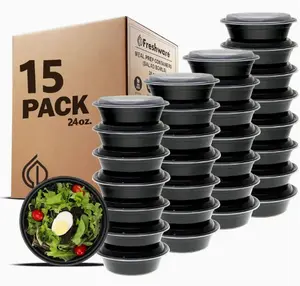 Meal Prep Container, BPA Free Kitchen Pantry Organization, Airtight Food Storage Containers with Lids, Disposable Food Storage Container, Refrigerated and Microwaveable, Leakproof BPA-Free Airtight Containers for Kitchen Organization, BPA-Free  Leakproof