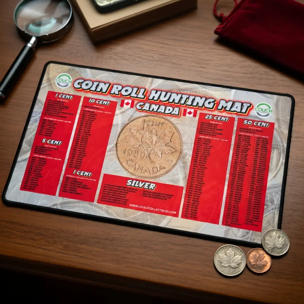 Canadian Coin Roll Hunting Mat - Couch Collectibles