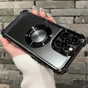 Magnetic Suction Transparent Durable Protective Cover, 4-corner Anti-drop Phone Case, Phone Accessories Compatible with iPhone 16 15 14 13 Pro Max, Casing, Smartphone