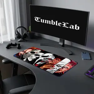 Custom Horror Halloween Pattern Mouse Pad, 1 Count Rectangle Gaming Mouse Pad, Non-Slip Mousepad, Premium Multipurpose Mousepad, Office Desk Keyboard Mouse Mat for Home Office Game Room Desk, Gaming Accessory