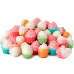 Cupcakes Gummy Candy | 16 oz (1 LB) Bag of Gummies | Soft & Chewy | Bulk Candy