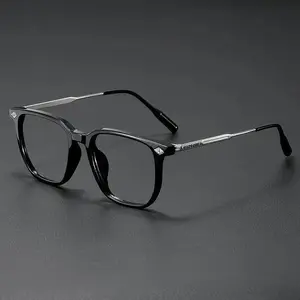 Unisex Blue Light Glasses Lightweight TR90 Square Frame Anti Eye Strain