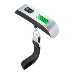 Portable Digital Scale High Precision Handheld Electronic Scale 110lb 50kg LED Night Display Hook Scale for Travel Home Fishing with Data Lock Function