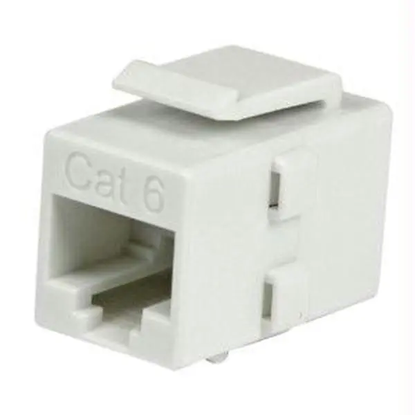 Startech White Cat 6 RJ45 Keystone Jack Coupler, Networking Component with Plastic Body & Coupling Port