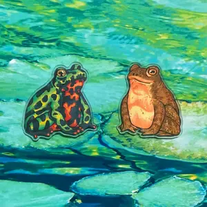 Nature Frog MagSafe Phone Grip, Magnetic Phone Holder, Adorable GripTok, Gift For Her mount accessories Foldable Wireless pop socket Library Card