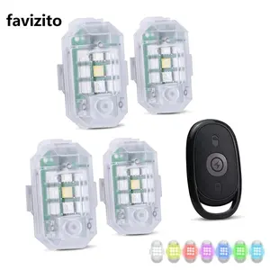 Car LED Light, Remote Control Strobe Light, Aircraft Light, USB Rechargeable Decorative Light, Suitable for Car Drone Aircraft Trucks Motorcycle Bike