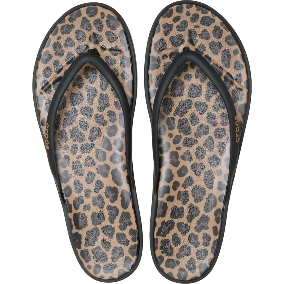 Crocs Women's Miami Round Toe Flip Flops, Summer Sandals - Floral and Animal Prints
