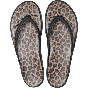 Crocs Women's Miami Round Toe Flip Flops, Summer Sandals - Floral and Animal Prints