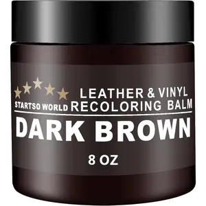 Leather Recoloring Balm, Dark Brown Leather Repair Kit for Furniture, Leather Dye, Leather Color Restorer for Couches, Leather Couch  | Repair, Restore Faded &  Leather