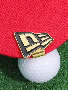 Golf Ball Marker Hat Clip, Simple Design Metal Sport Accessory, Ideal for Golf Enthusiasts and Outdoor Sports Fans