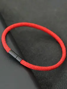 Simple Nylon Rope Braided Bracelet, Fashionable Magnetic Closure Design Bracelet for Women & Men, Trendy All-match & Exquisite Jewelry for Birthday Gift, Casual Trendy Jewelry