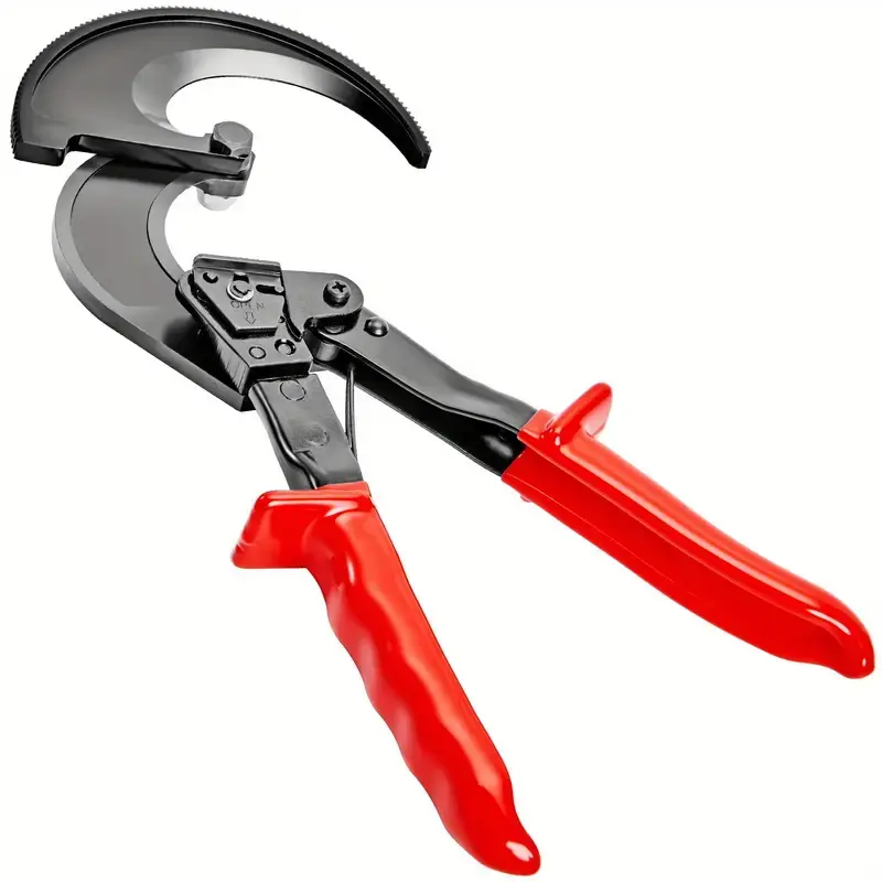 Ratcheting Cable Cutter, 11" Wire Cutter Heavy Duty with Gloves, Strong Silicon-Manganese Spring Steel Blade-for Cutting Up to 400 mm² / 780 MCM Electrical Wire