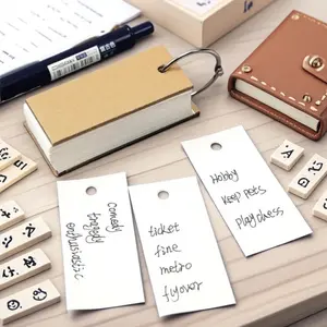 Eco Friendly Tearable Adhesive Free Sticky Notes Anti Curl Design Divided Page Notepad Portable Binder Notebook Single Double Pack Diary Portable Memo Pad Meeting Notebook Writing Tool Multi Scene Use Student Office Stationery Reusable Notepad