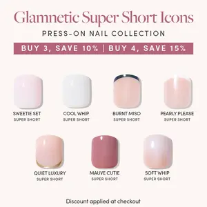Glamnetic Super Short Icons Press-On Nail Collection Glamnetic Super Short Icons Press-On Nail Collection