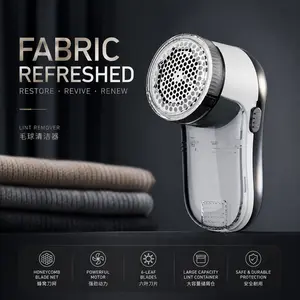 USB Rechargeable Fabric Shaver, Portable Lint Remover & Fuzz Pill Remover for Sweaters, Clothes & Upholstery