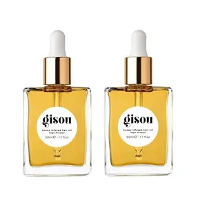 【Buy one get one free】Gisou Honey Infused Hair Oil - Hydrating & Frizz Control Treatment with Mirsalehi Honey, Adds Shine & Heat Protectant for All Hair Types, 1.7 Fl Oz