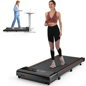 Compact Armless Treadmill for Small Spaces, Quiet Under-Desk Walking Pad, Slim & Portable Design for Home Office Workouts, Easy to Store, Ideal for Apartments and Work-from-Home Fitness GIfts