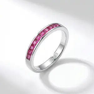 [AB077] Real Silver 925 Ring With Zirconia Handcutted
