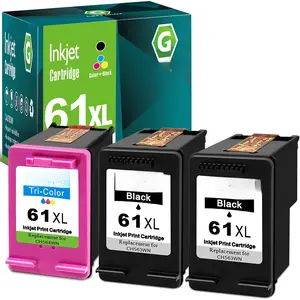 3 Pack 61XL Ink Remanufactured Ink  61XL Replacement for  61XL HP61 Combo Compatible for 5530 4500 2540 4630 4501 4502 4635 3050 2542 3512 4632 3510 3050a 2514 2541 Printer