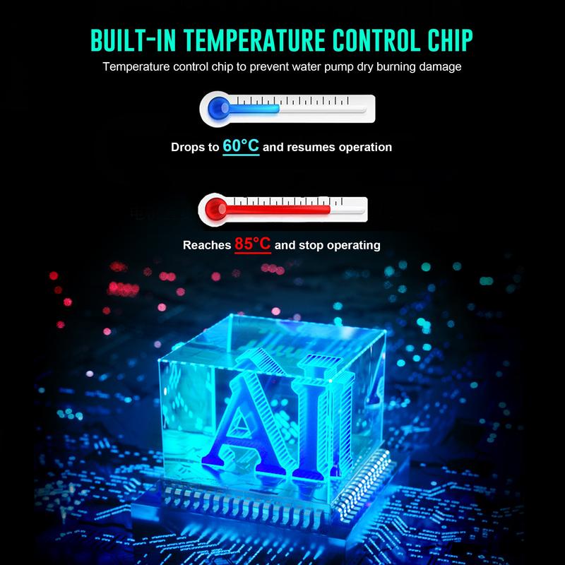 158 GPH Bottom Feed Submersible Water Pump - 9W Energy Efficient, Low-Suction