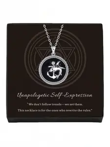 Dark Domain Shark Anchor · Star Diamond Original shark necklace with unique design, luxury stylish pendant.New spring and summer style, perfect for daily wear.Mysterious lucky charm necklace for all holidays and Valentine's Day.