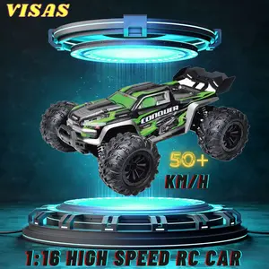 VISAS 1:16 Off-road RC Cars,40KM/H High Speed Remote Control Car,4X4 Fast RC Truck,for Adult Boys,with 2 Batteries (Green) Toy Jeep