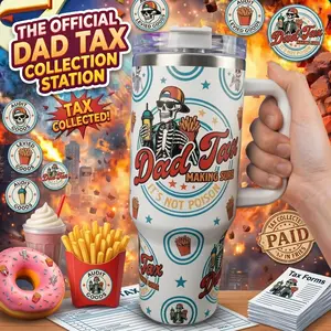 Dad Tax Father's Day Tumbler 40oz (Theme box not included), Making Sure It's Not Poison Tumbler, Gift For Him, Gift For Dad