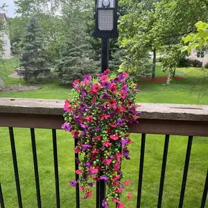 FABSTYL Solar Clip Lights with Motion Sensor,IP65 Waterproof Wireless Security Lighting for Yard, 4-Color Adjustable Outdoor Solar Flashlight with Remote Durable High Lumens 2 Pack