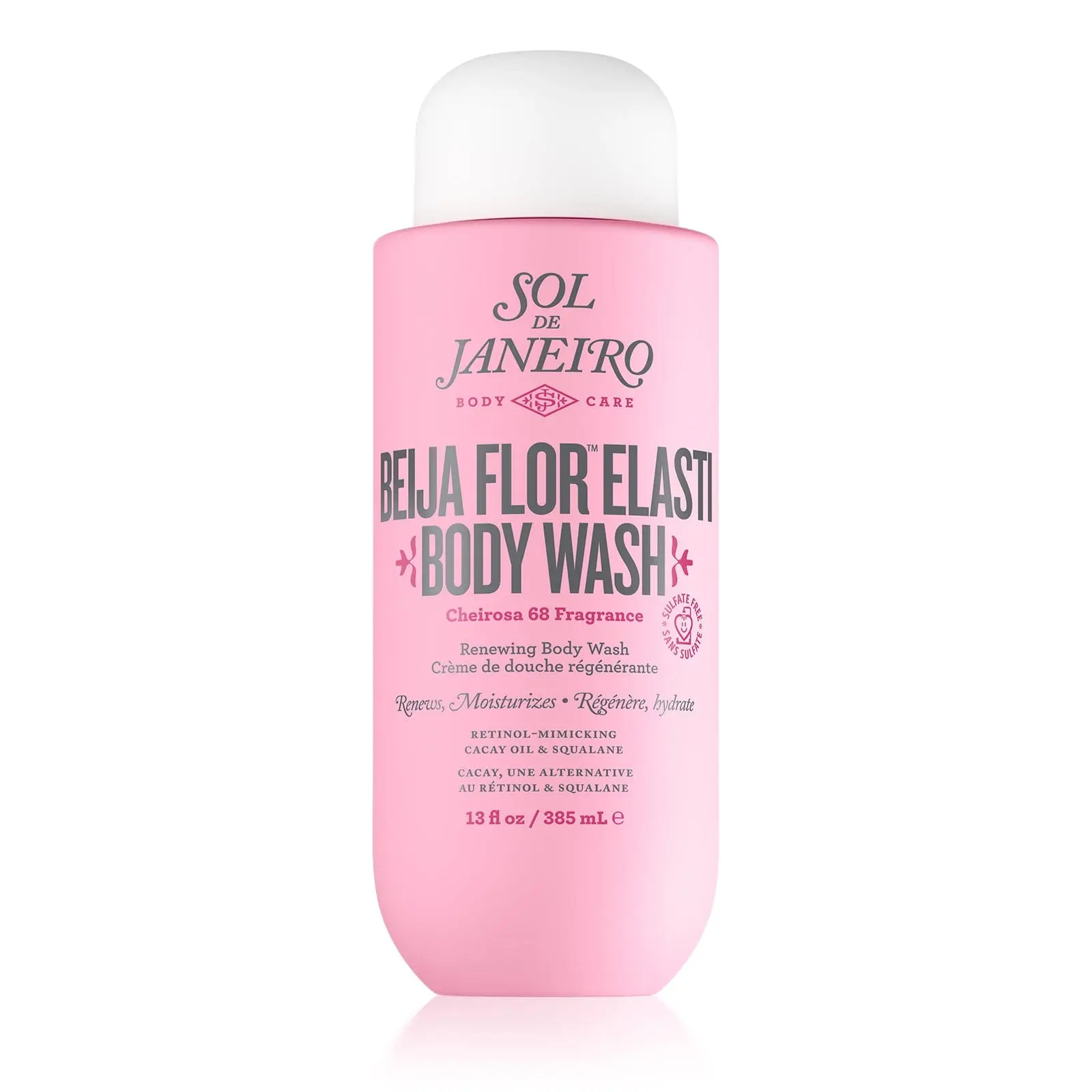 Sol de Janeiro Beija Flor Renewing Body Wash | Sulfate-Free Moisturizing Formula for Skin Renewal and Vital Moisture With Brazilian Jasmine & Pink Dragonfruit Fragrance